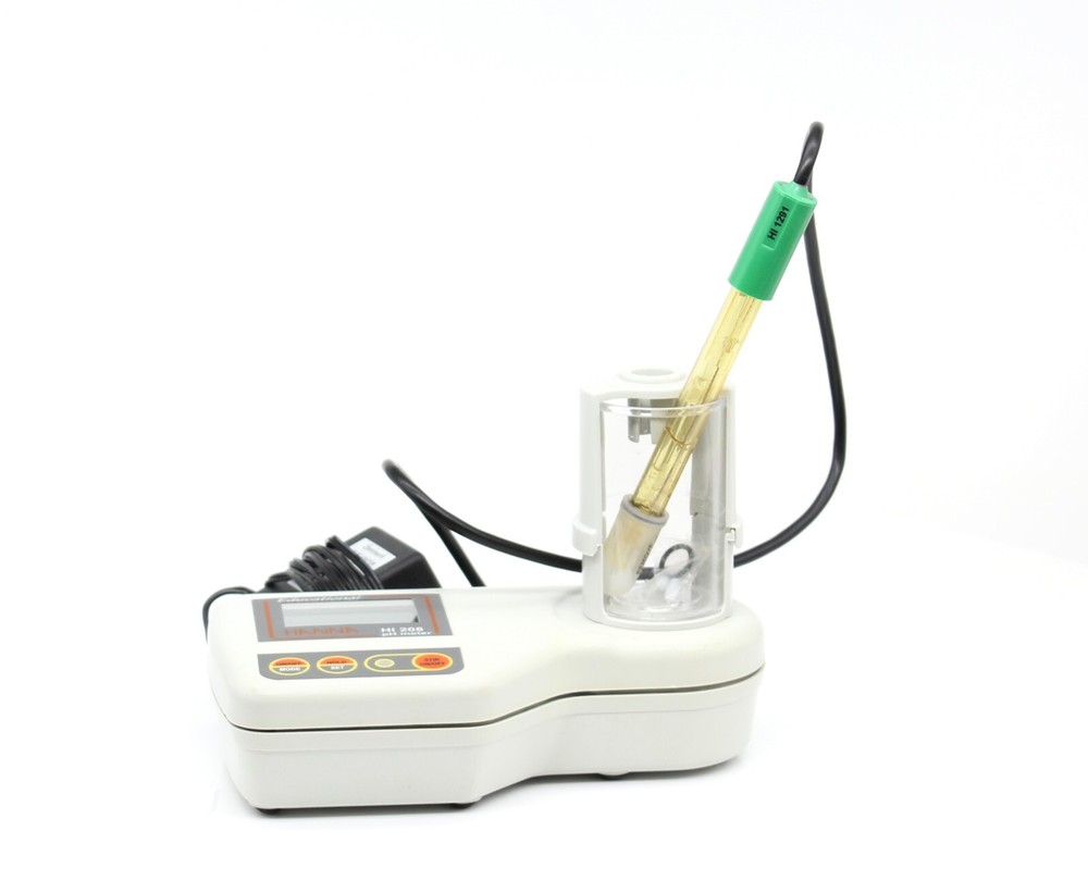 HANNA Instruments HI-208 pH Meter with Electrode and AC Wall Adapter