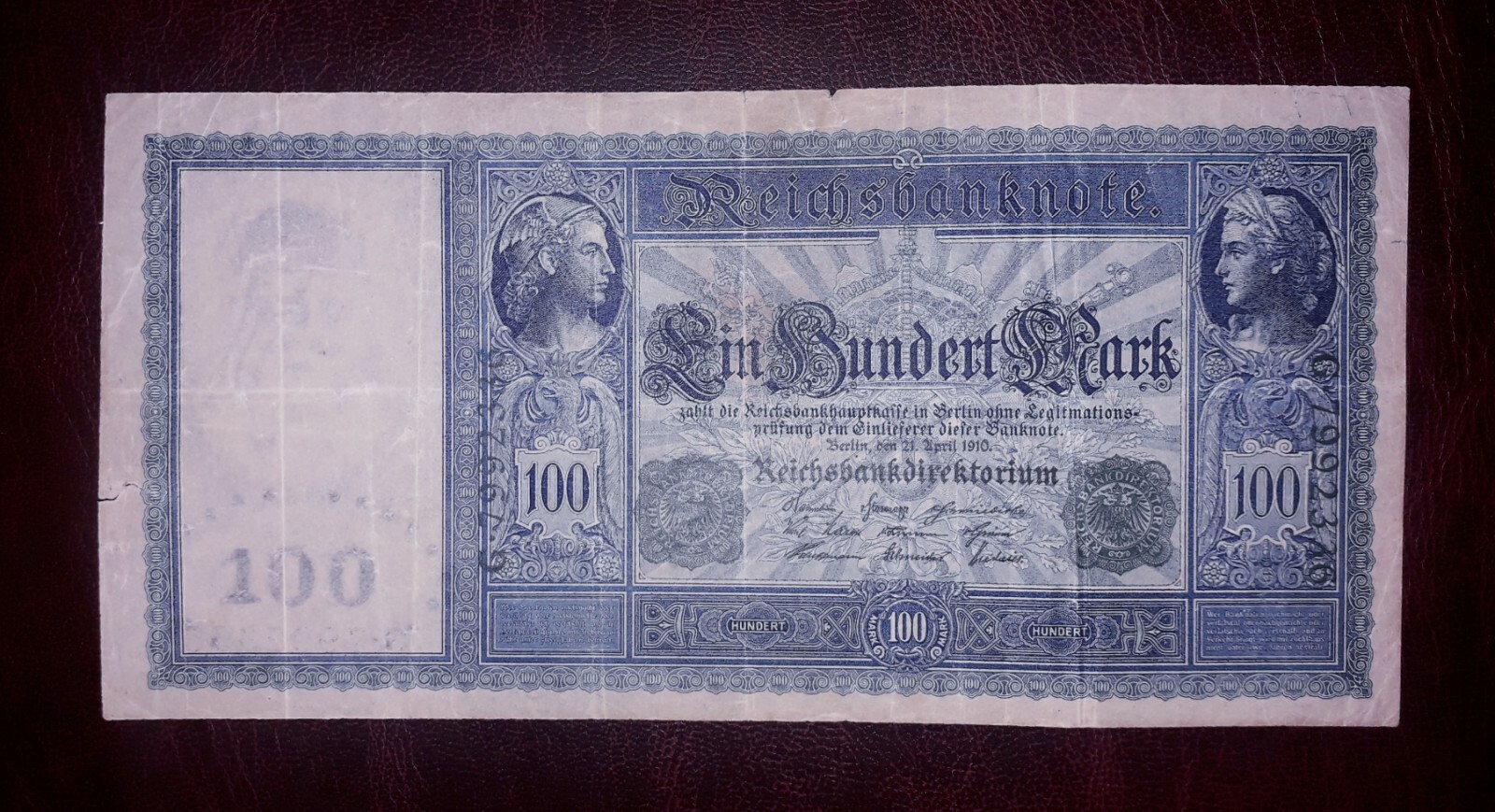 Germany 100 mark banknote,1910year,ormal condition