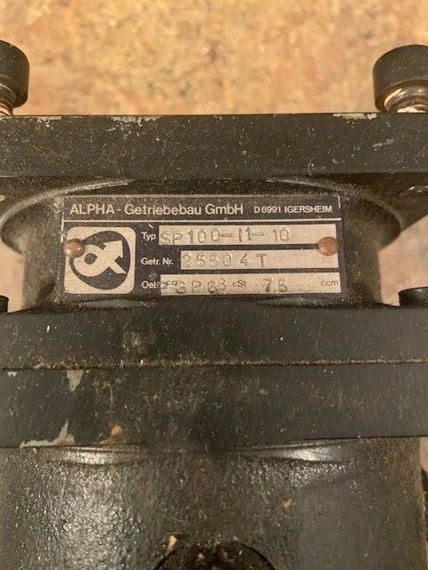 ALPHA SP100-I1-10 LOW-BACKLASH PLANETARY GEARBOX