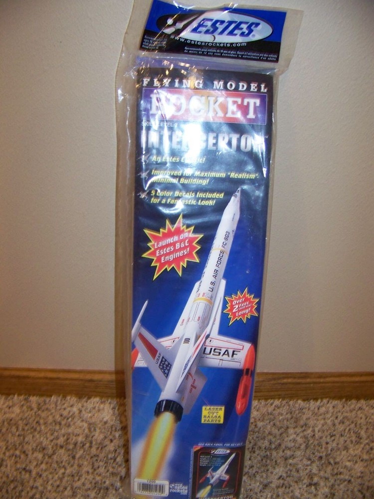 HTF! Estes INTERCEPTOR (USAF) Model Rocket Kit #1250 *Factory Sealed* SKILL(3)
