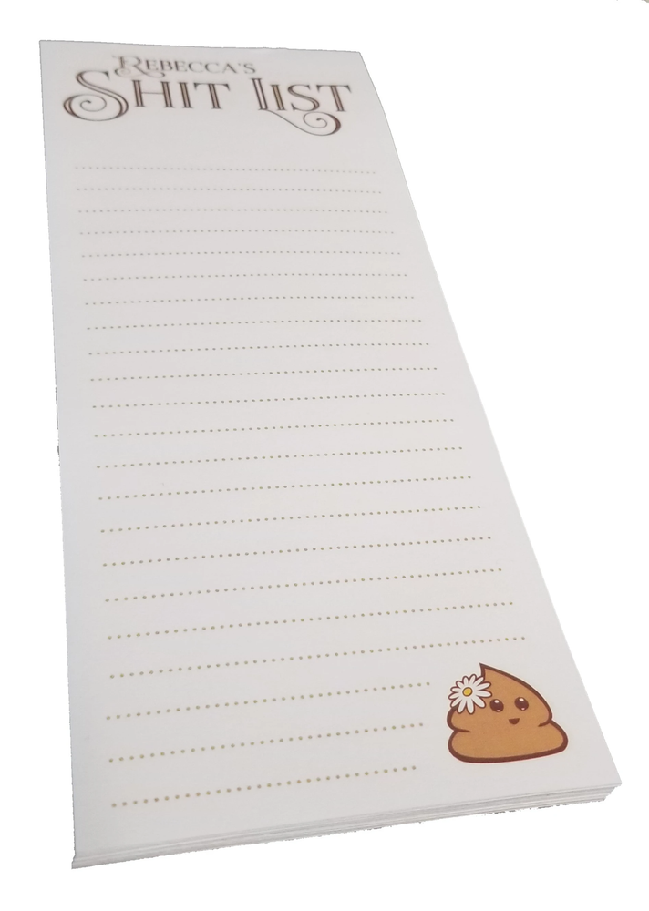 Personalized "Sh!t List" Tear-off notepad - 50 pages