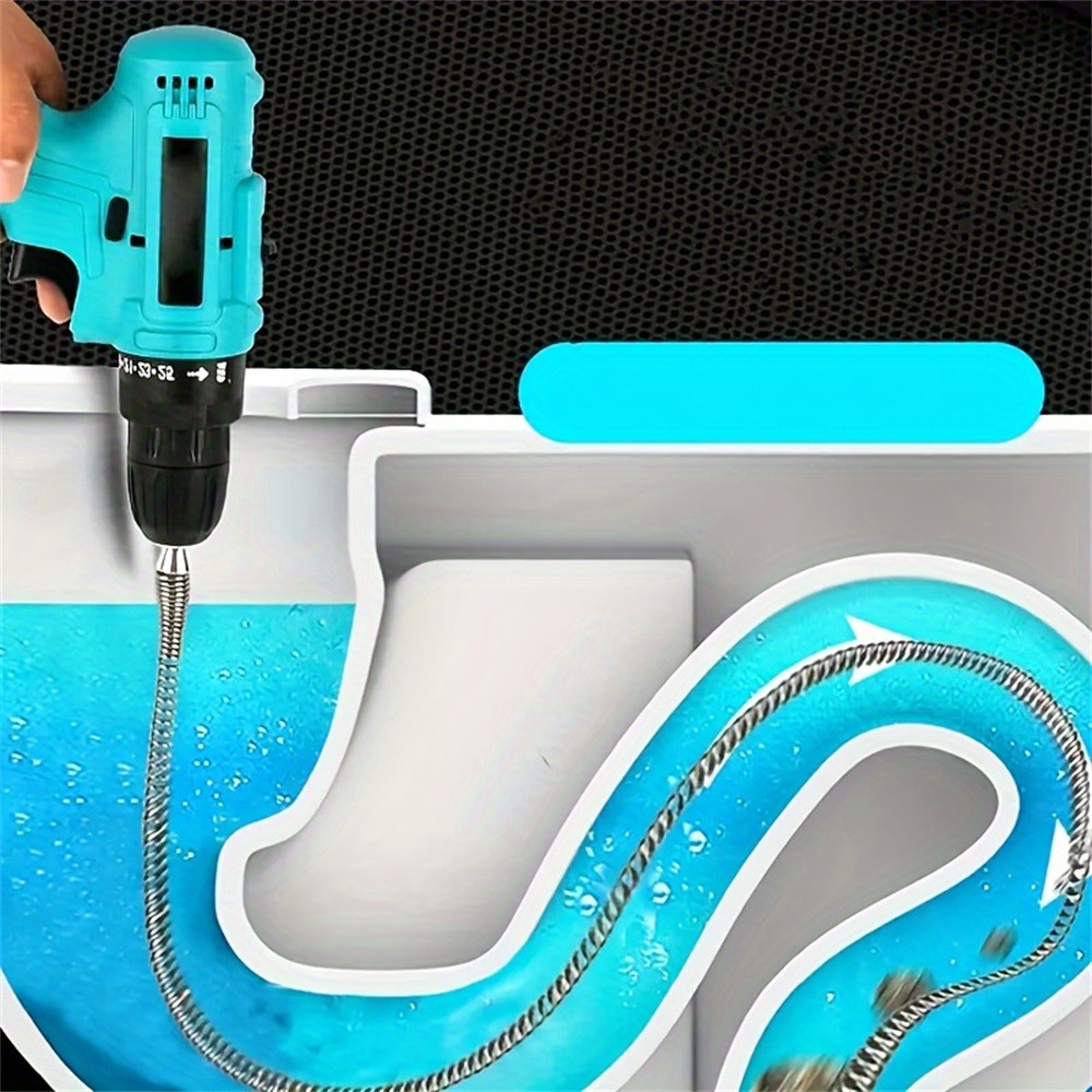 1m Sewer Dredging Spring Sink Cleaning Spring Pipe Cleaner Kitchen Drain Tools