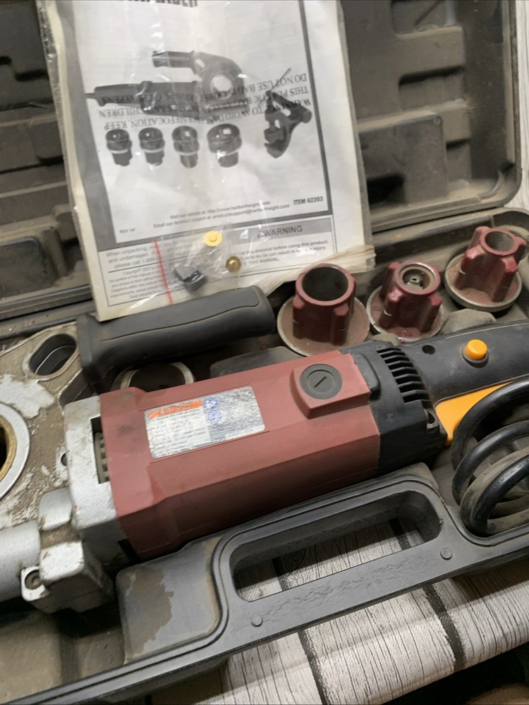 Central Machinery Electric Pipe Threader - In Case Owners Manual