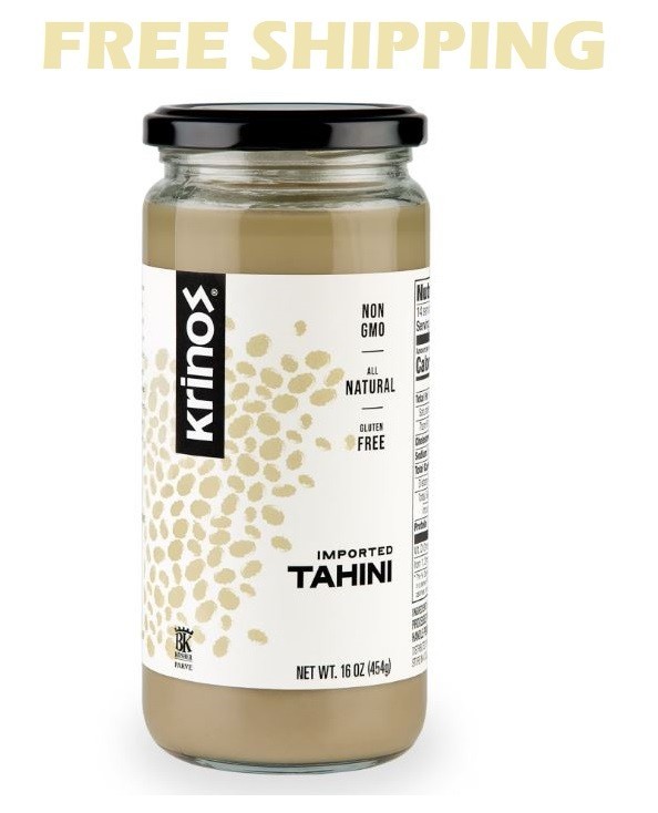 Krinos Imported Tahini, Sesame Seed, 16 oz..