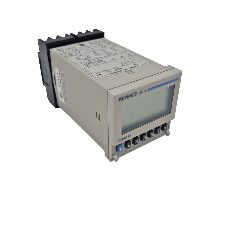 Keyence RC-12 Electronic Present Counter Missing Front Panel Cover