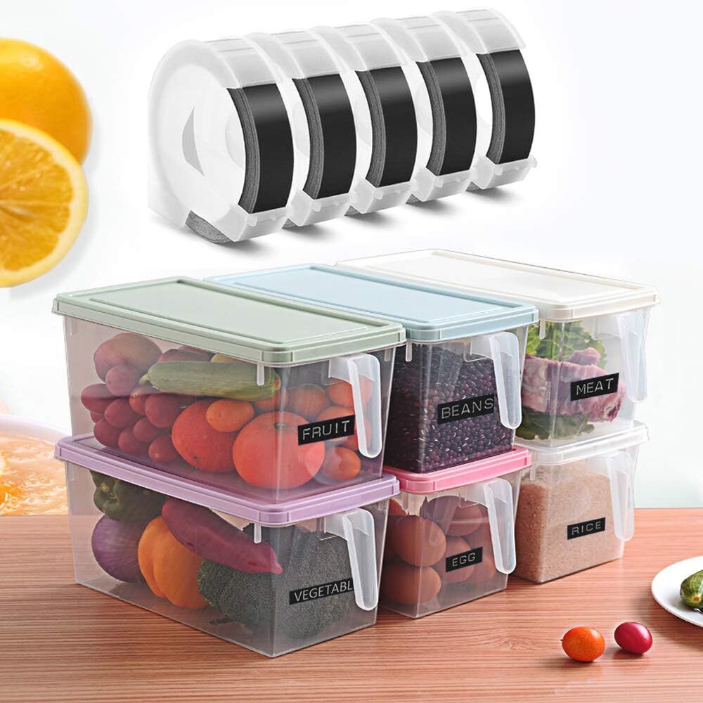 5PK Dymo 3D Embossing Label Tape 9mm for Dymo Organizer Xpress Label Maker 3/8"