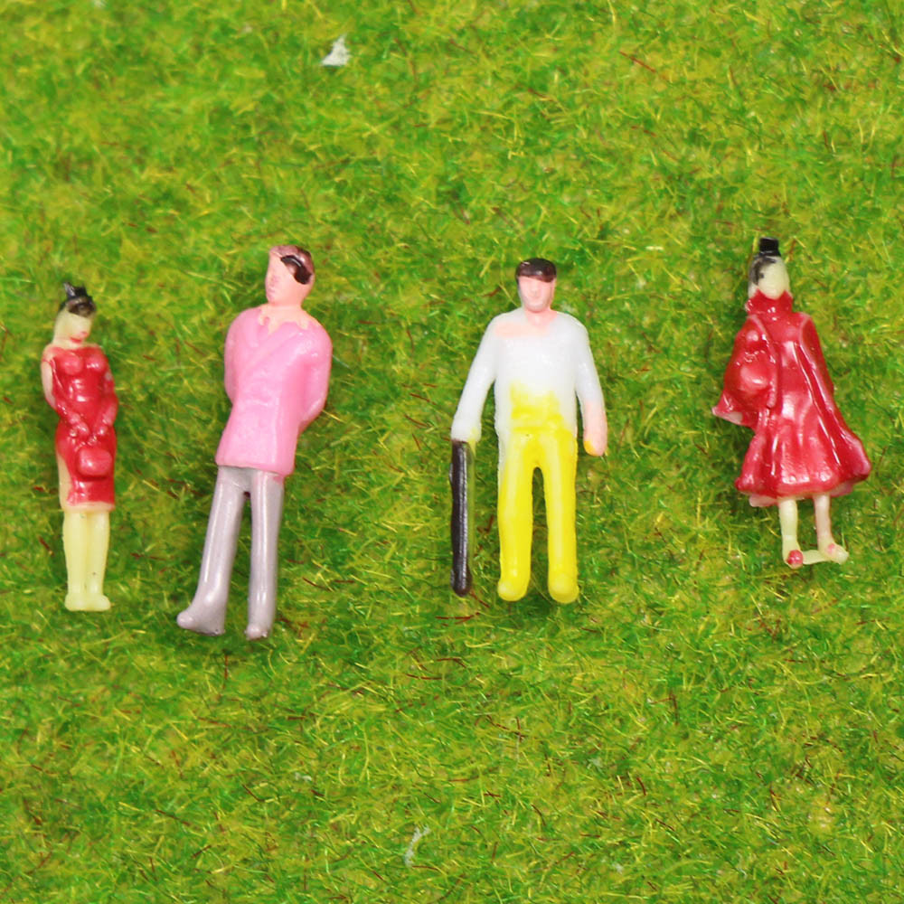 100pcs Model Trains N scale 1:150 Painted Figures People Standing Seated