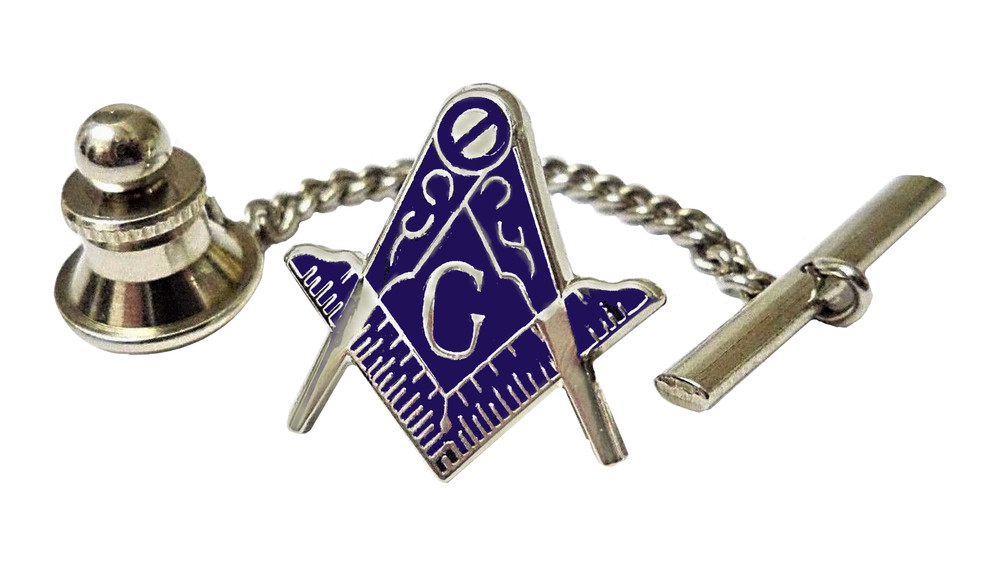 Square & Compasses With "G" Cut-Out Masonic Freemasonry Tie-Tack