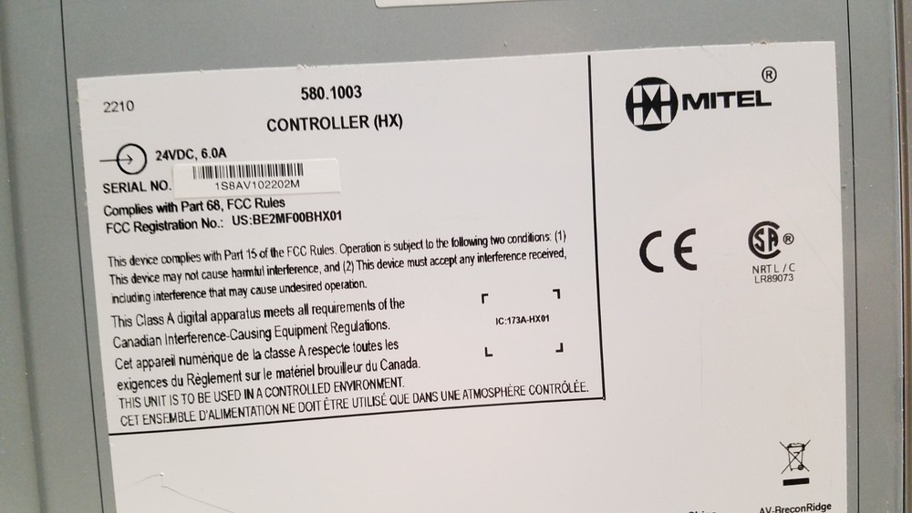 Mitel HX Controller 580.1003 (C)