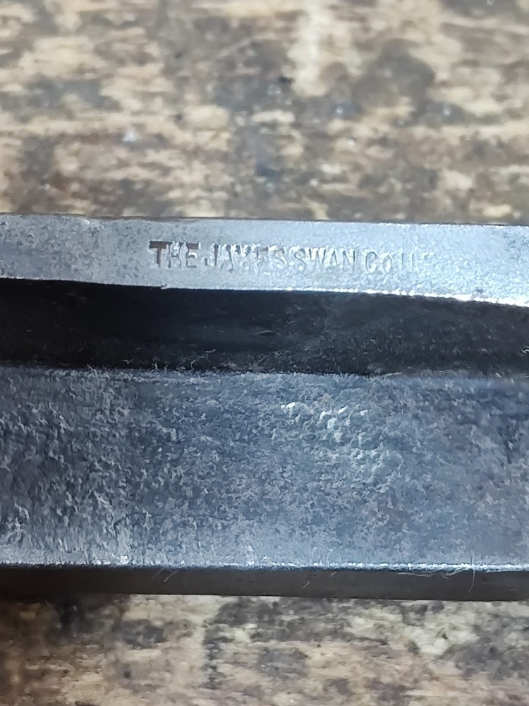 Early James Swan 1" Socket Corner Chisel Timber Frame Shipwright Woodworking