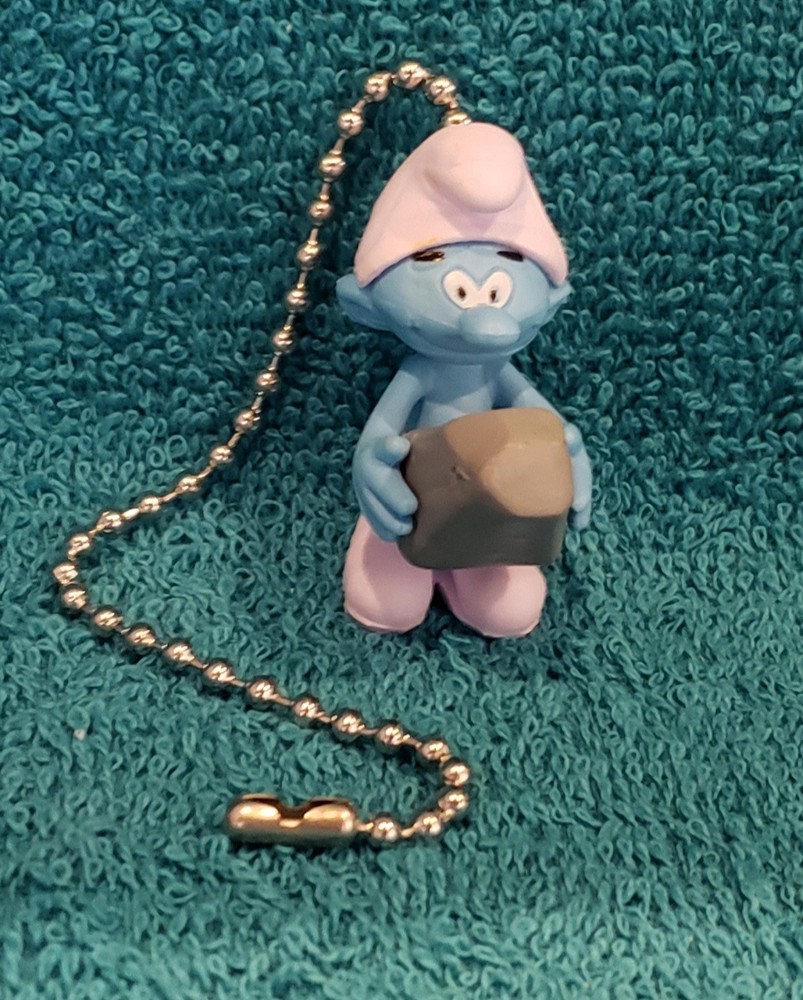 Hefty Smurf Handmade Light Pull or Fan Pull - The Smurfs