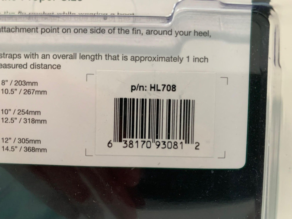 XS Scuba Highland Technical Spring Straps, 8" - NEW