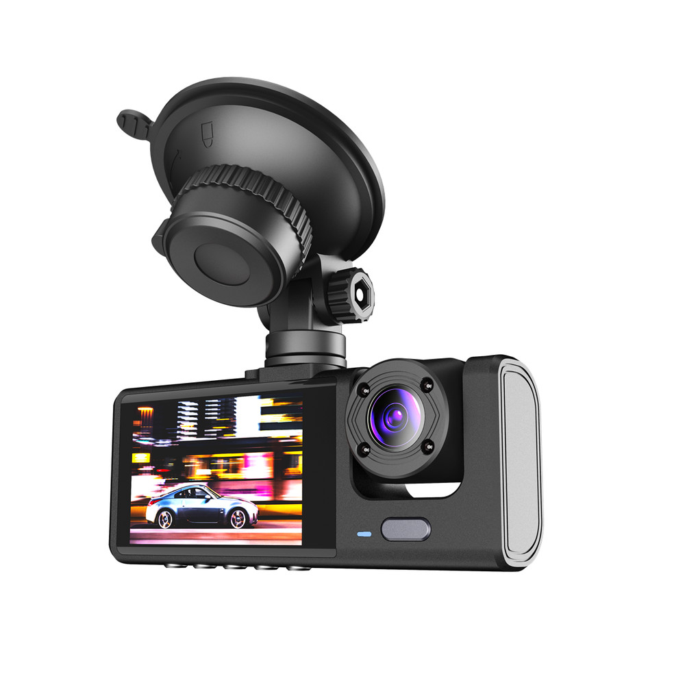 2in HD Dash Cam Car DVR Video Recorder Front Rear Inside Camera Loop Recording