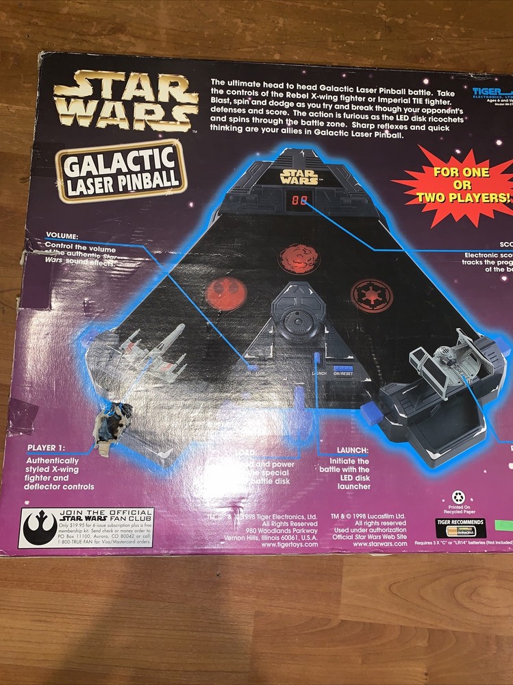 star wars Galactic laser pinball game
