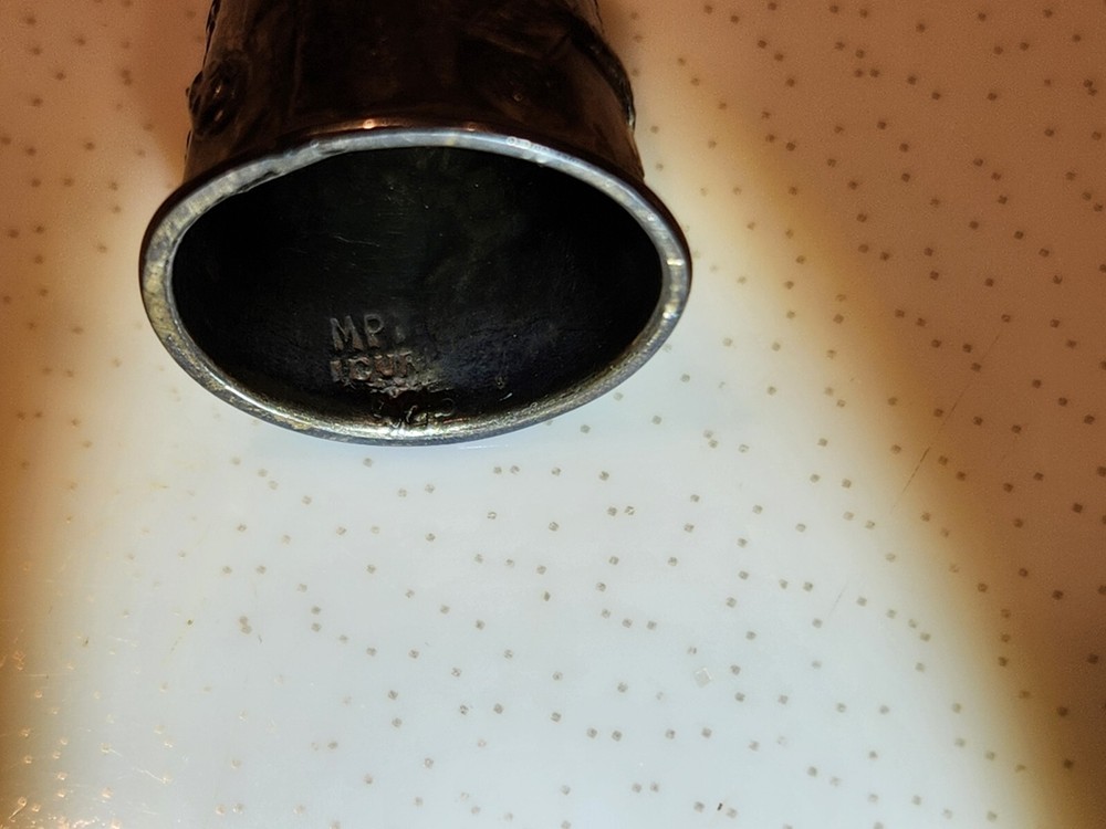 Sterling Silver Thimble With Vine Design .05 Ounce