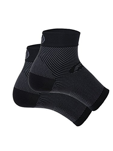 COMPRESSION FOOT SLEEVE, LARGE, BLACK, PAIR-