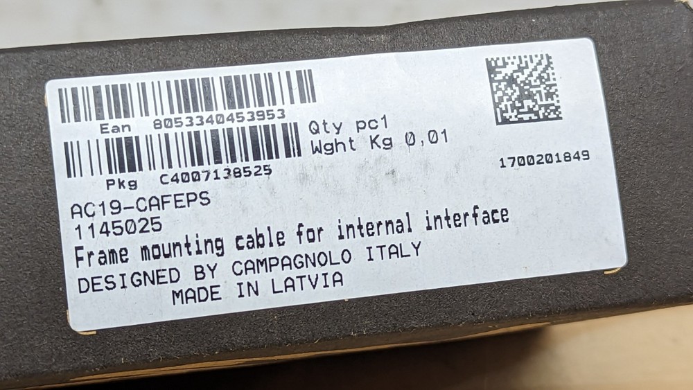 Campagnolo EPS V4 Frame Mounting Cable for Internal Interface