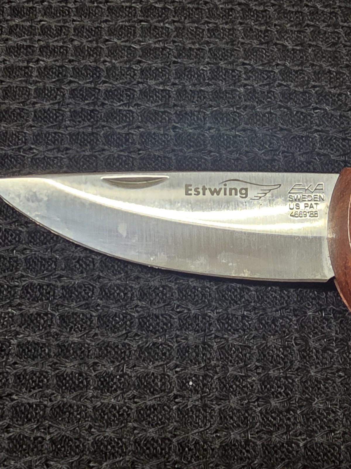 Estwing EKA Swede Wood Folding Pocket Knife Made In Sweden