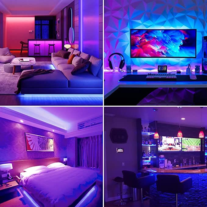 Bluetooth LED Strip Lights 15m,Inscrok LED Light Strips