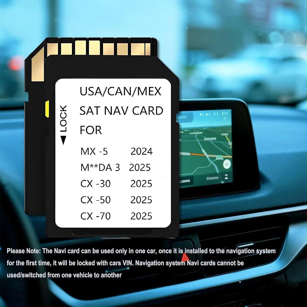 Mazda 2025-2026 Navigation Memory Card - Class 10 GPS Map Storage Solution