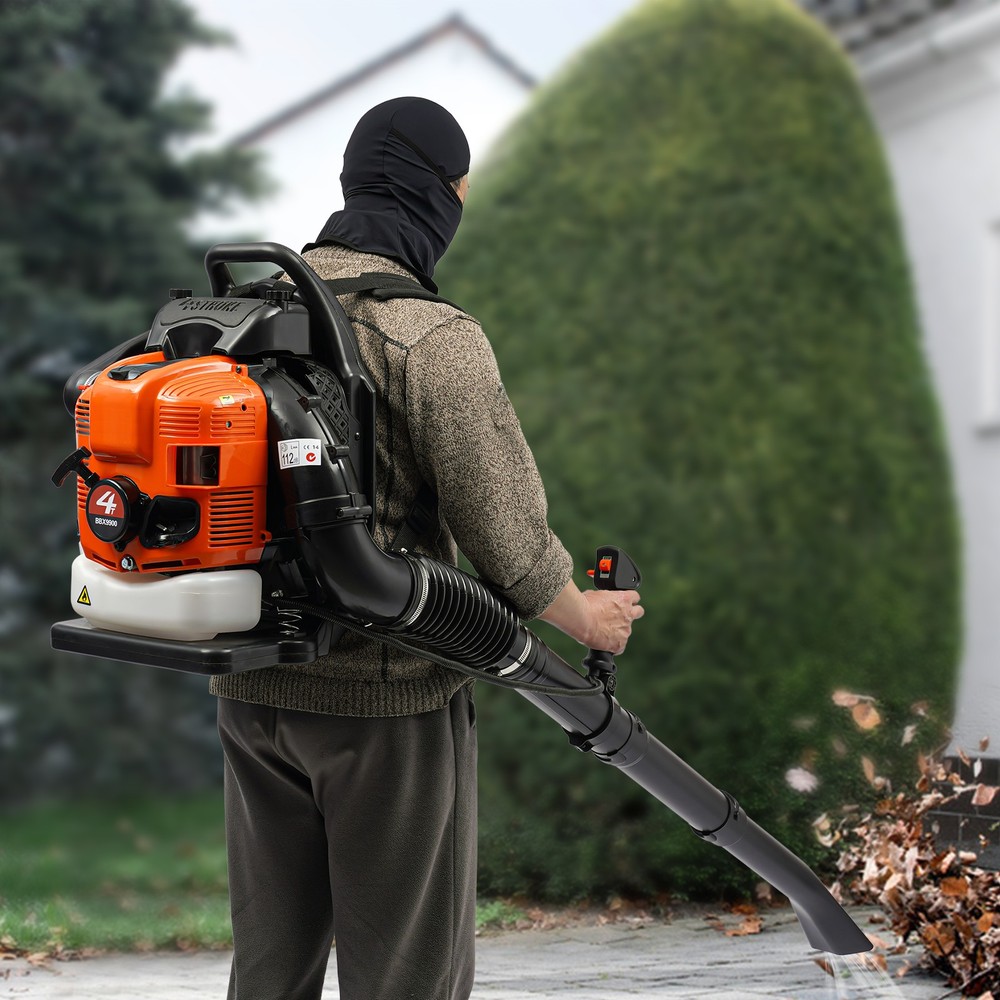 Backpack Leaf Blower Gas Power 4-Stroke Engine Portable Powerful Blowing Machine