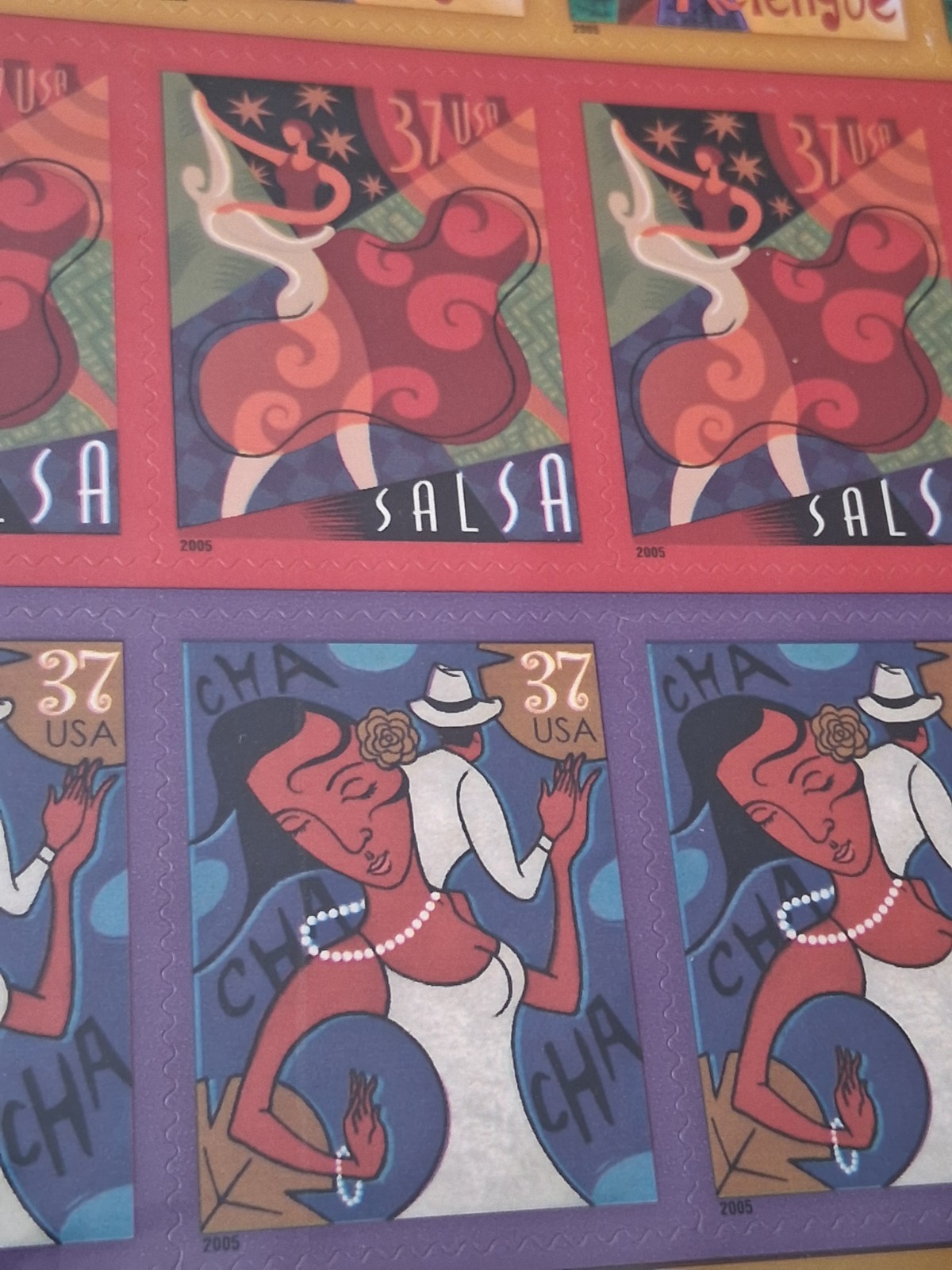 Lot of 2: Sheets 20 Stamps Scott #3939 37c Let's Dance Bialemos MNH US Postage