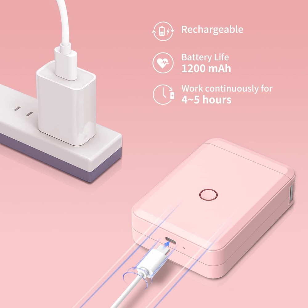 JADENS Label Maker Machine with Tape, Portable Bluetooth Label Printer for St...