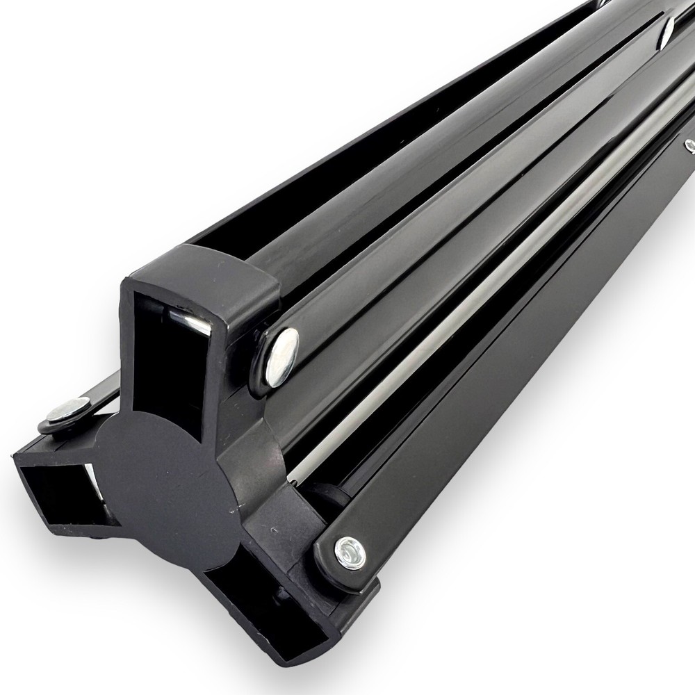 Two 8' 4-Section Photography Light / Backdrop Stands with 10mm / 3/8” Stud Black
