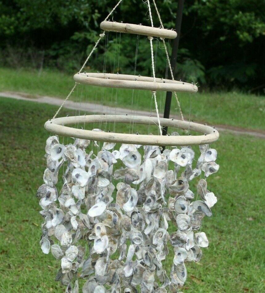 Restaurant Decor Oyster Shell Mobile Chandelier Hand-Crafted, Oyster Expo