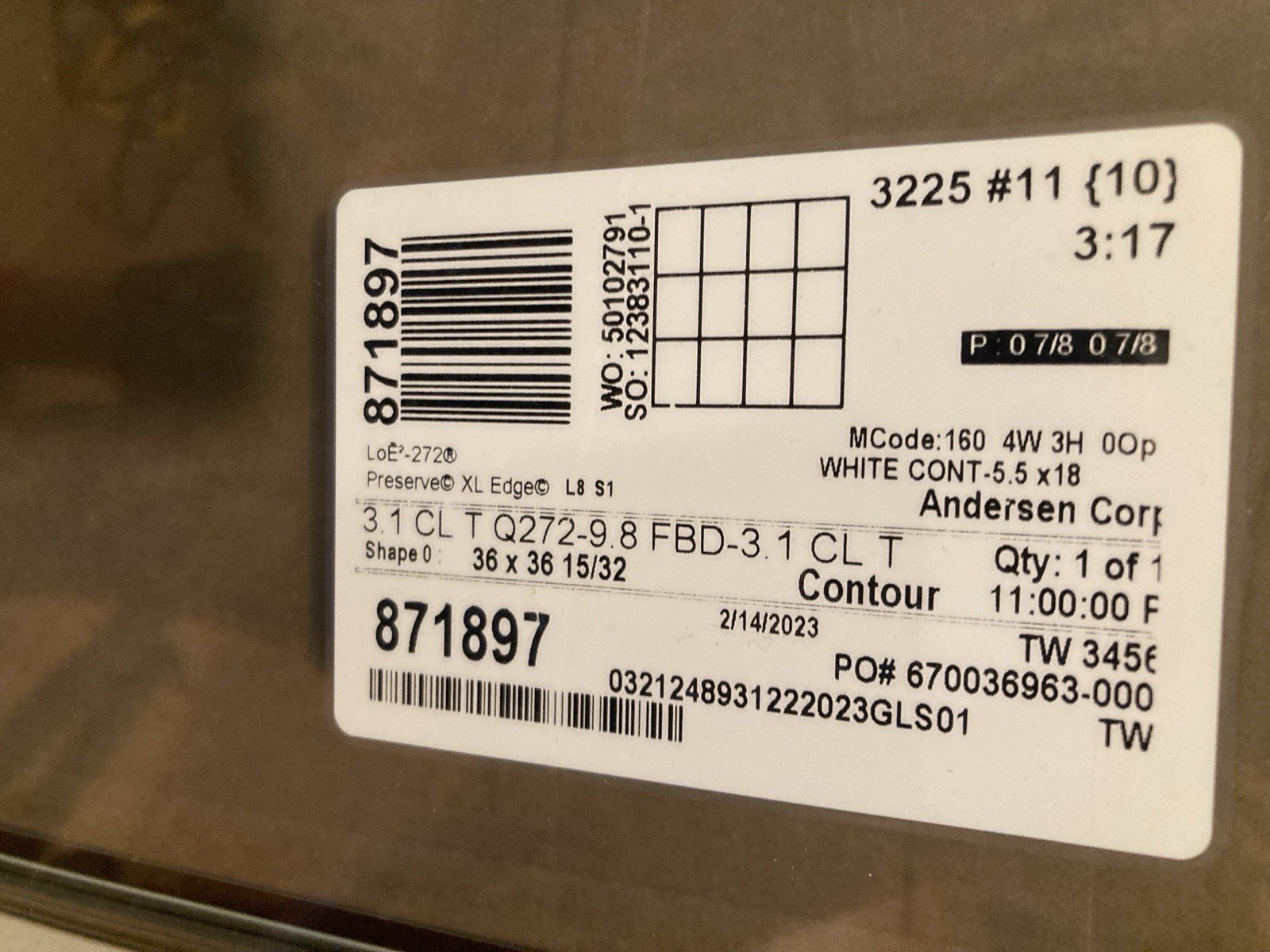 Brand New Anderson Windows Lower Panels For Various Sizes.