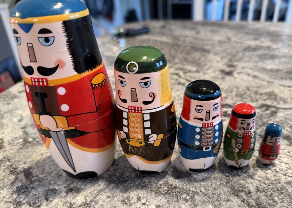 Nutcracker Nesting Doll 5 Pieces