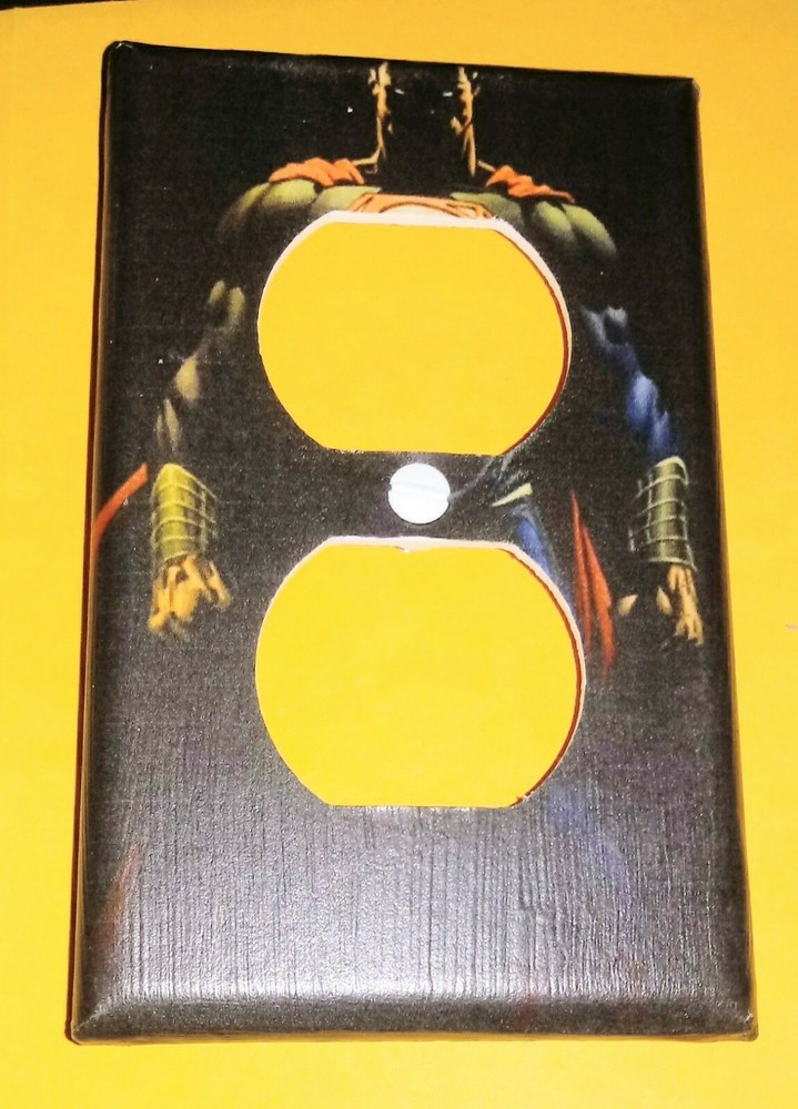 Custom Handmade Superman Night Outlet Cover