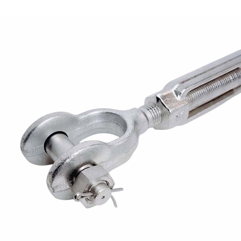 Stainless Steel T316 Mil Spec 5/16" x 4-1/2" Jaw Jaw Turnbuckle 800 Lbs WLL