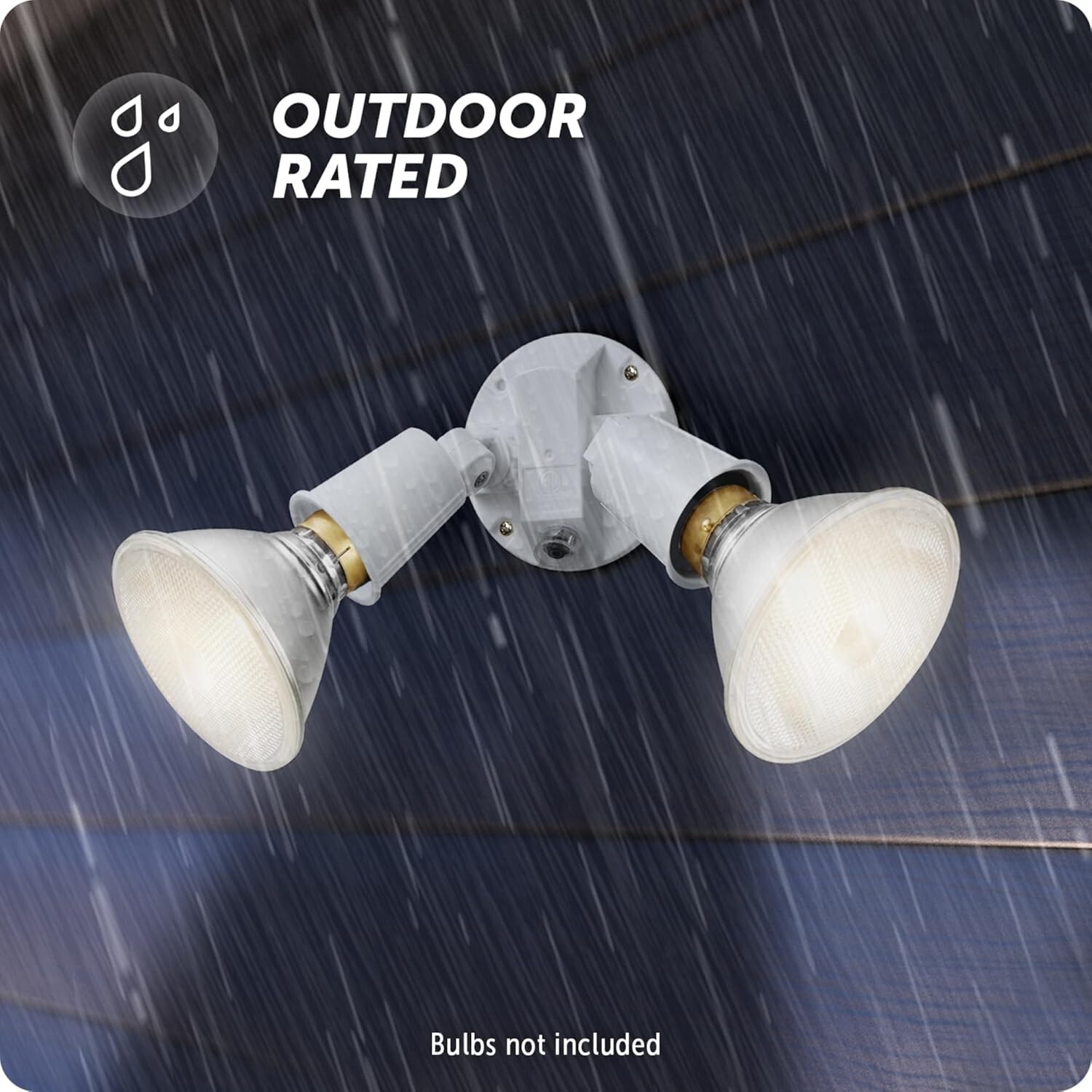 Outdoor Dusk to Dawn Floodlight – Weatherproof Security Light – Motion Sensor