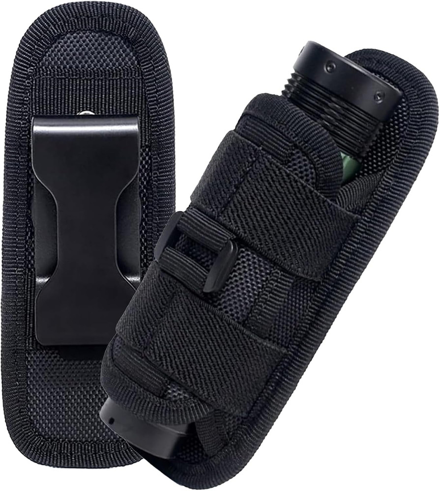 Tactical Flashlight Holster,Flashlight Pouch,Rotatable Flashlight Holder Pouch C