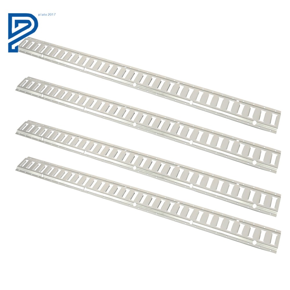 4 Pack 5' E Track Tie Down Rail Kit For Truck Trailer Cargo Van Utility