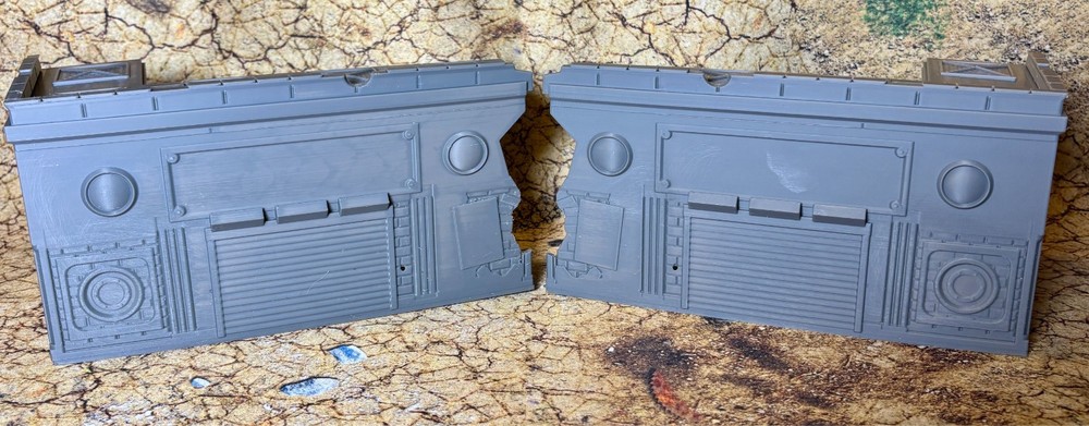 Plastic UKTC 40k Terrain Small L Ruins (2 Piece) Easy stack system - Tournament