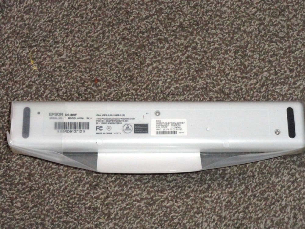 Epson Workforce DS-80W Wireless Portable Color Document Scanner