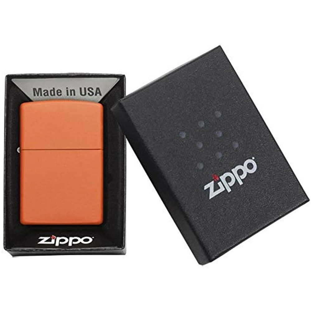 Zippo Orange Matte Lighter - 231