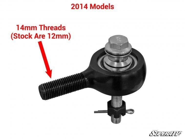 SuperATV Heavy Duty Tie Rod Kit for Polaris RZR XP 1000 (2014-2018)