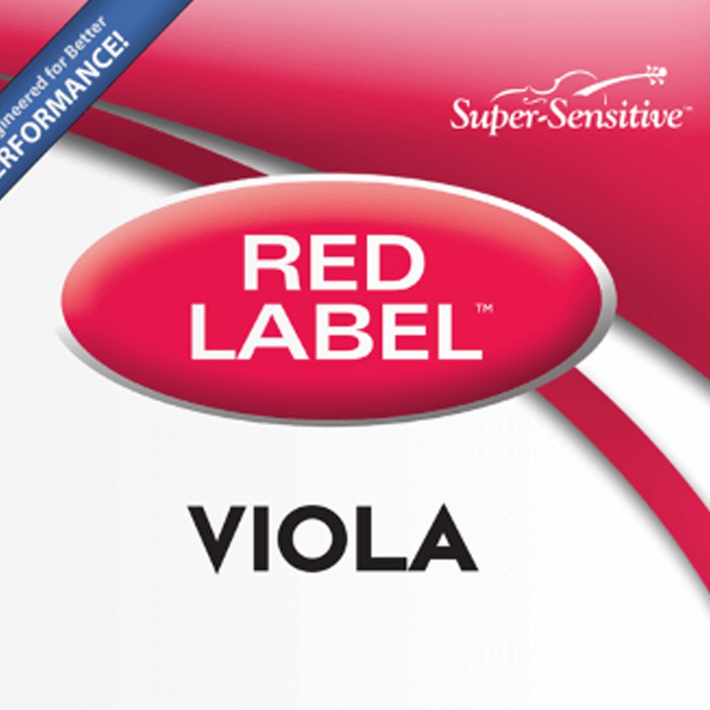 Super Sensitive Bulk Red Label Viola C Single String 14" Intermediate, 10-Pack