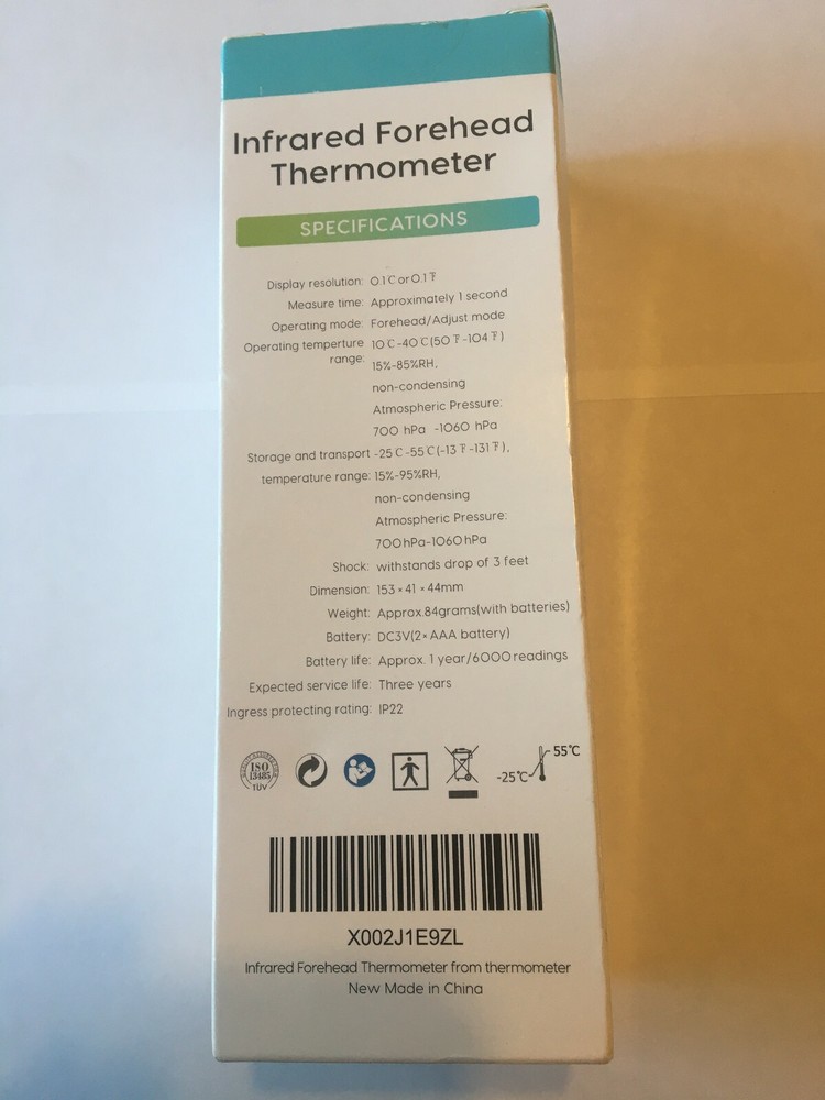 Infaraed Forehead Thermometer DET-306 NIB