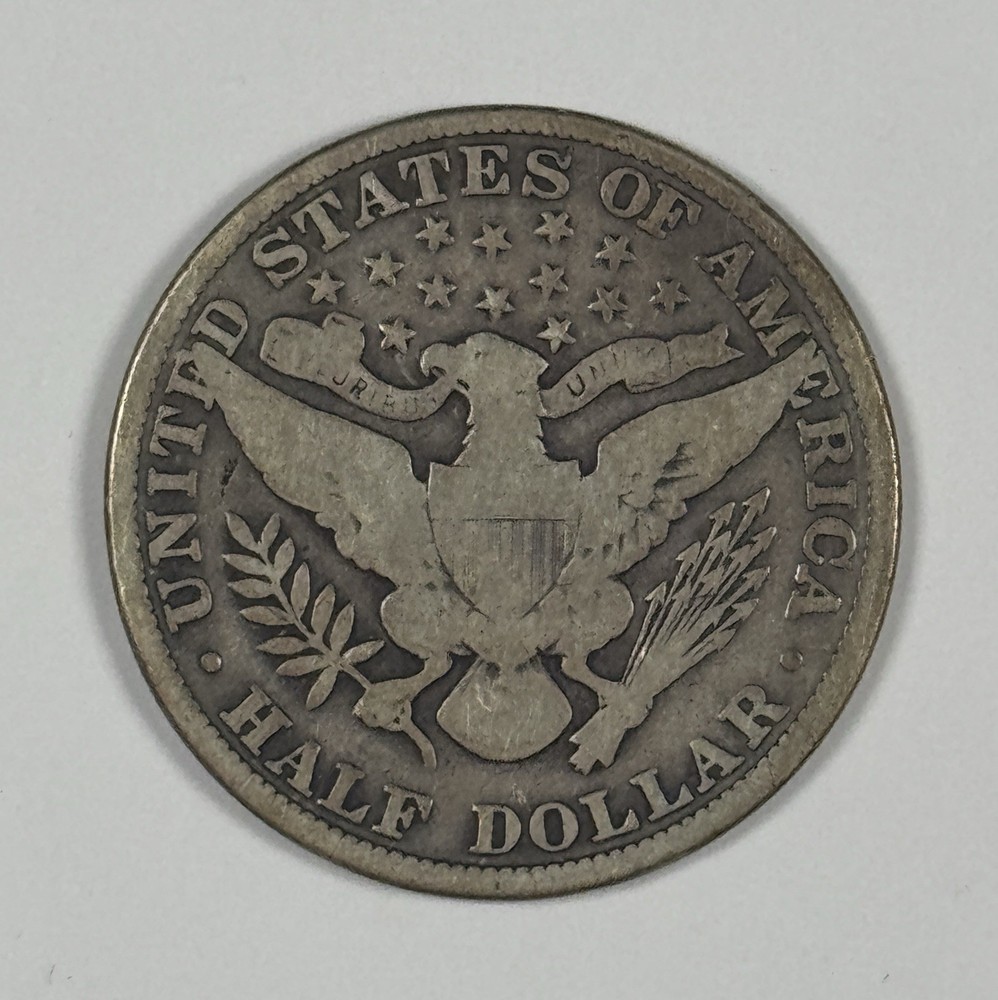 1915 BARBER HALF DOLLAR VG