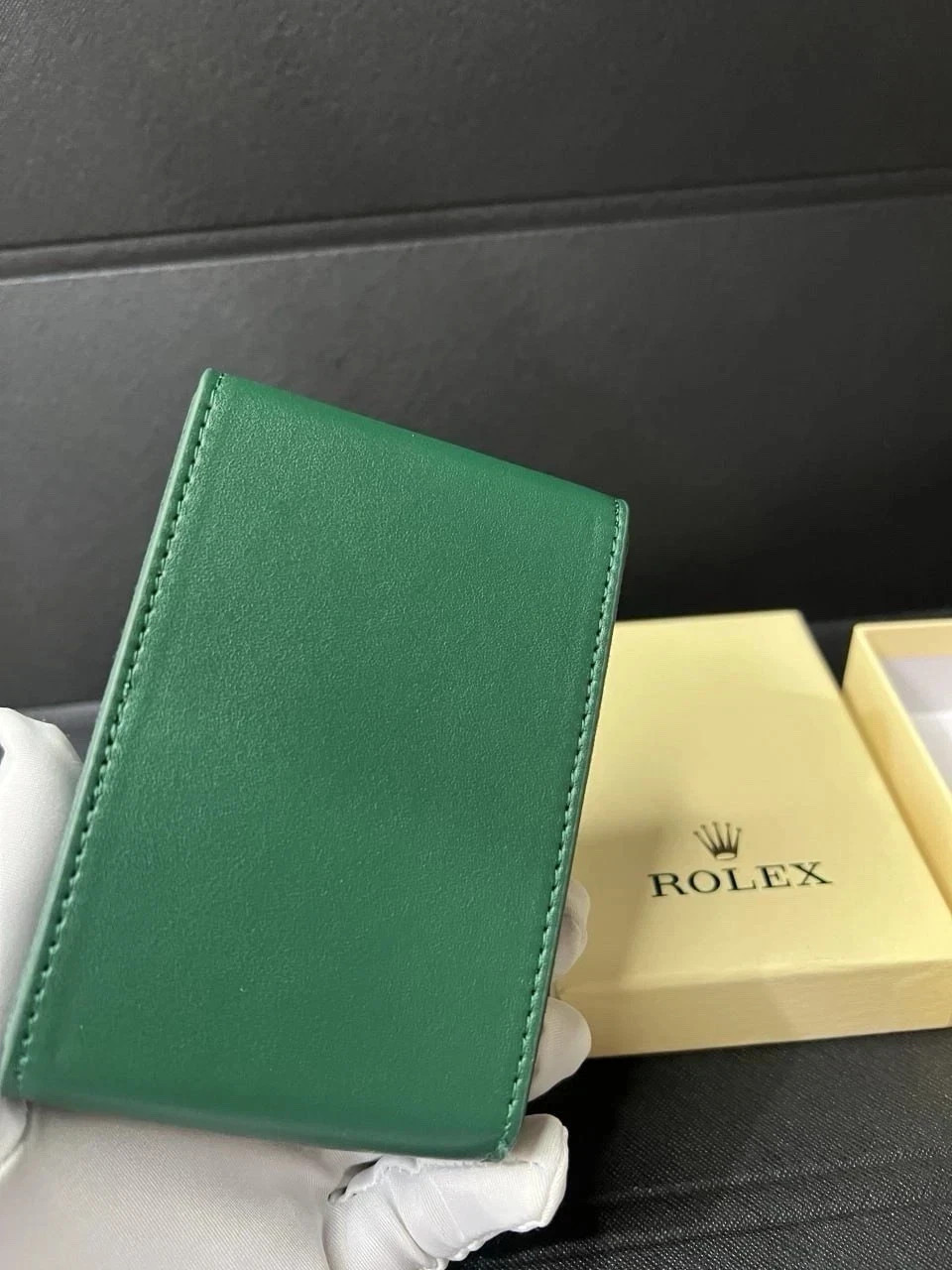 Rolex Case Leather Travel Pouch Service Center Premium Version NIB