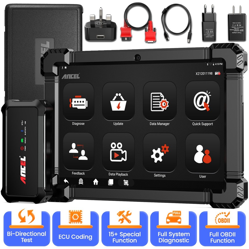Car Scan Tool Diagnostic Full System Bidirectional Scanner OBD2 ECU Coding CANFD