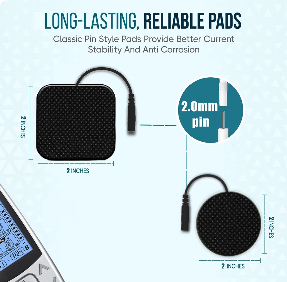 SM Electrodes TENS Unit Electrode Pads Multiple Sizes Electrode for Tens Unit...