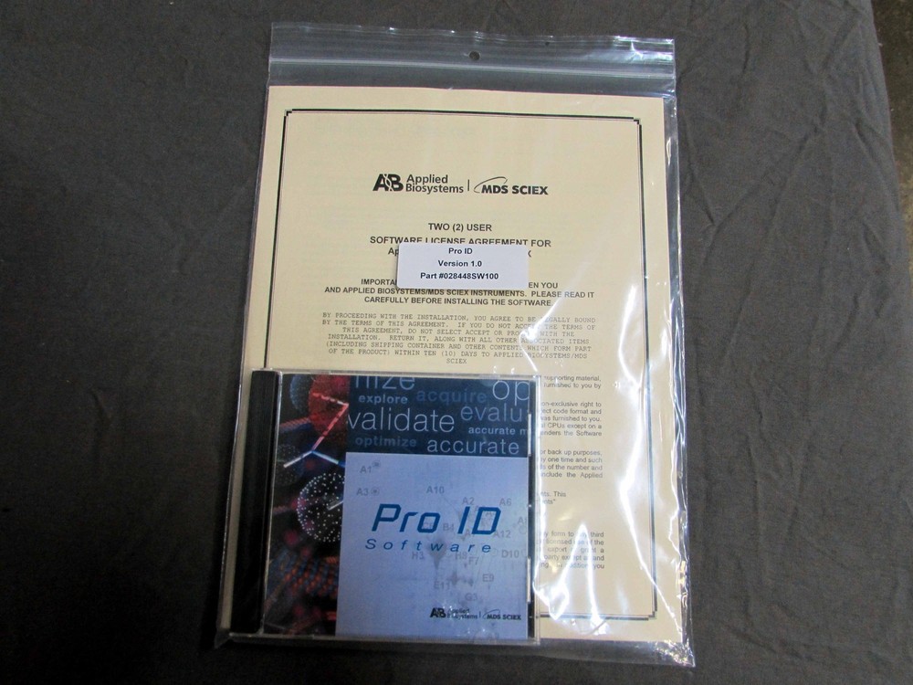 AB MDS Sciex QStar Mass Spectrometer Software