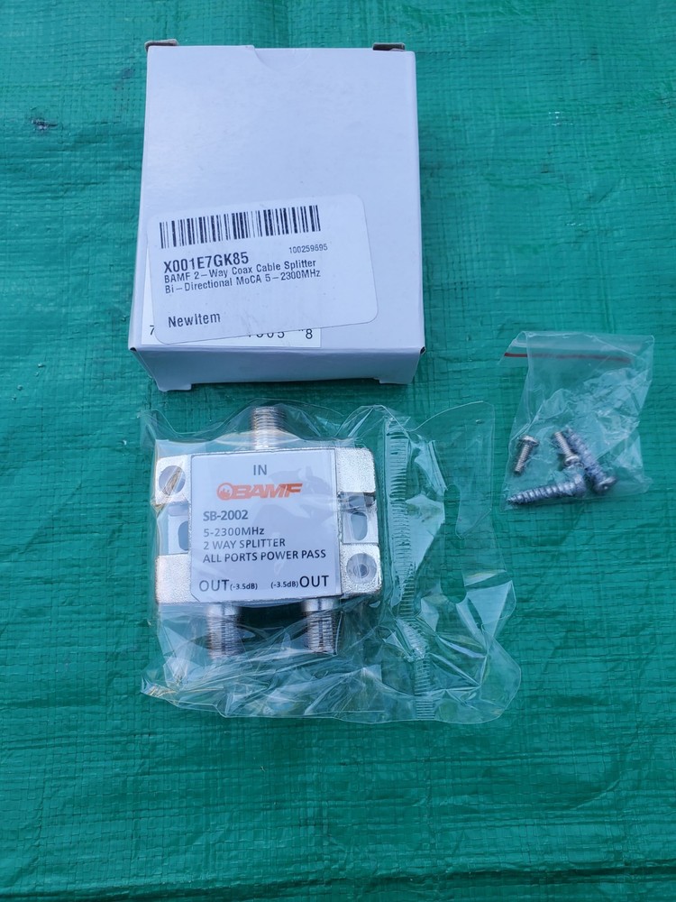 BAMF 2-Way Coax Cable Splitter SB-2002