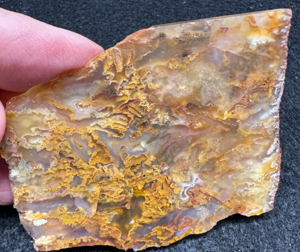 Graveyard Point Plume Agate slab, great for cabbing 2.11oz (#1048)