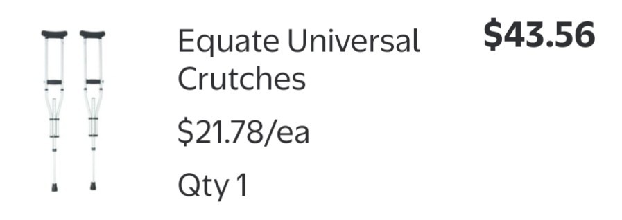 Equate Universal Crutches
